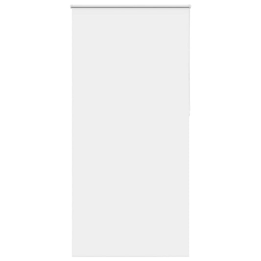 vidaXL Roller Blind Blackout White 90x210 cm Fabric Width 85.7 cm Polyester