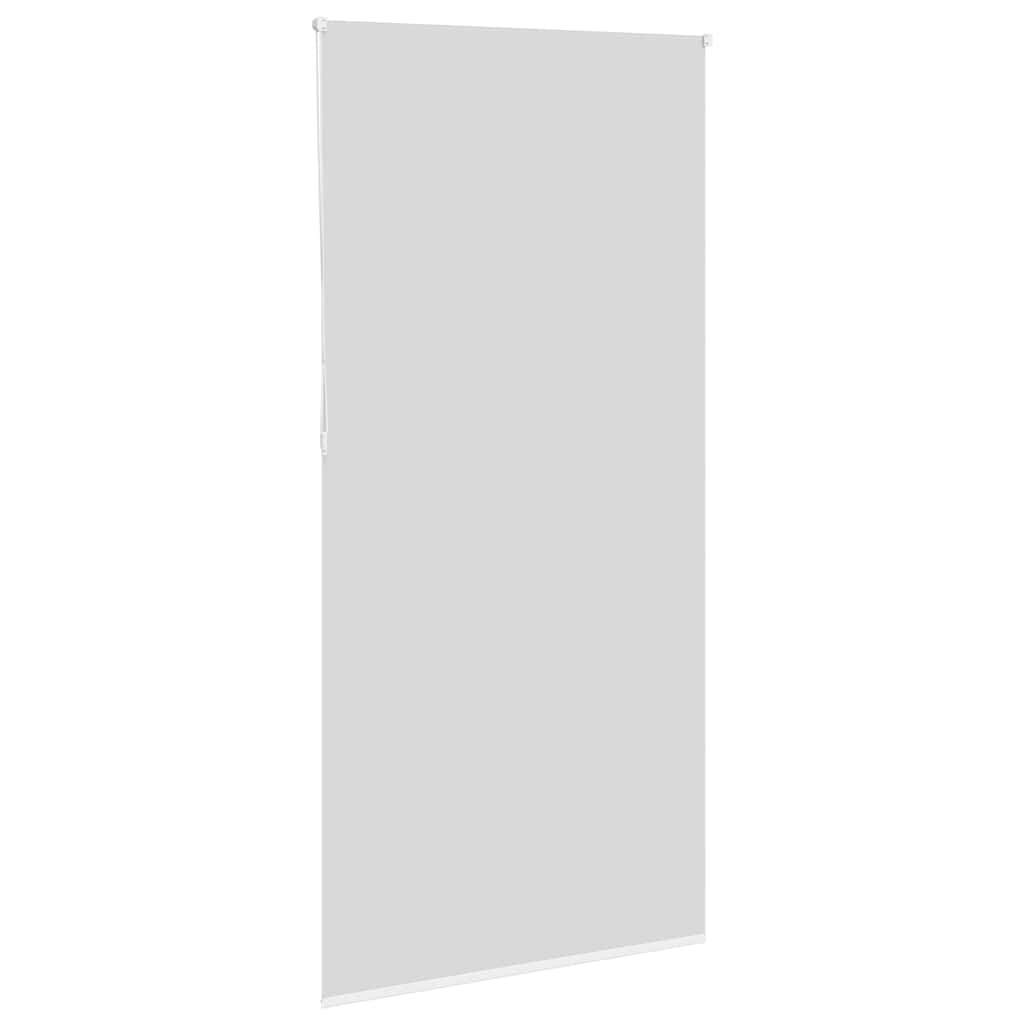 vidaXL Roller Blind Blackout White 90x210 cm Fabric Width 85.7 cm Polyester