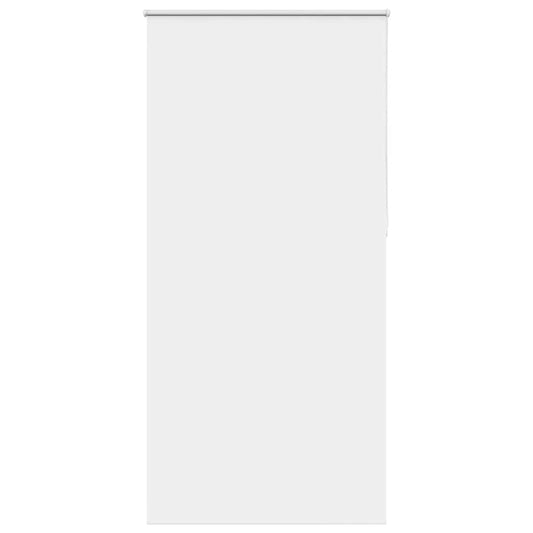 vidaXL Roller Blind Blackout White 110x210 cm Fabric Width 105.7 cm Polyester