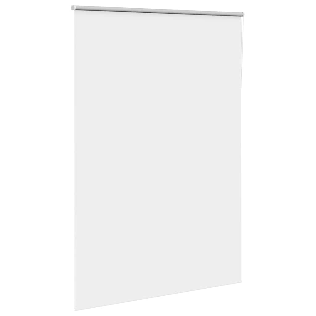 vidaXL Roller Blind Blackout White 145x210 cm Fabric Width 141.6 cm Polyester