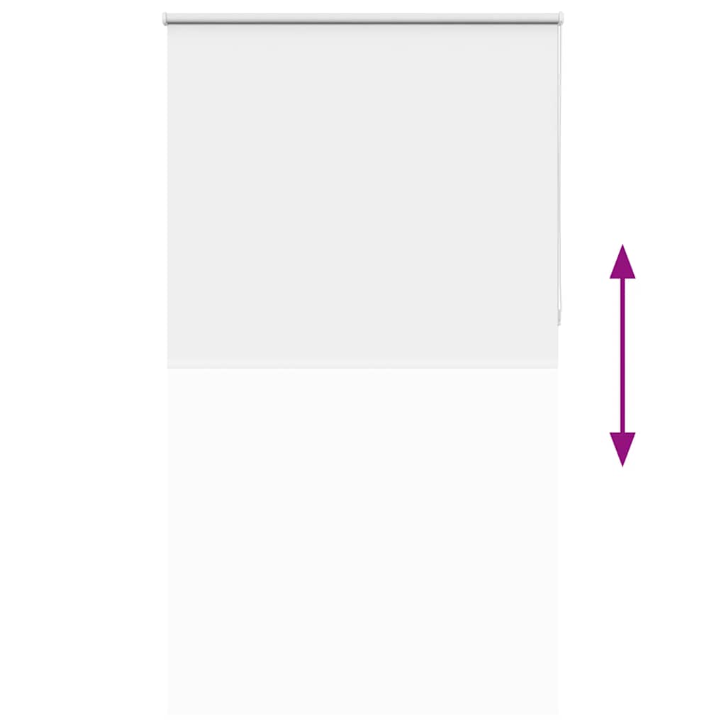 Roller Blind Blackout White 125x230 cm Fabric Width 121.6 cm Polyester