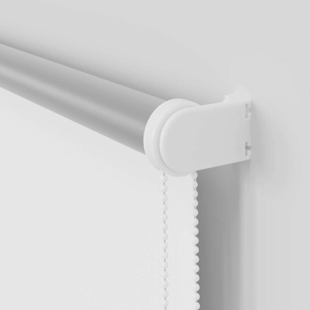 Roller Blind Blackout White 135x230 cm Fabric Width 131.6 cm Polyester
