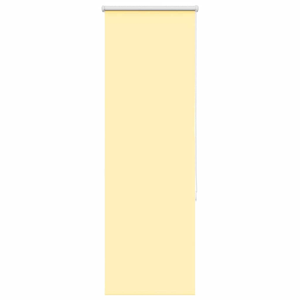 vidaXL Roller Blind Blackout Yellow 40x130 cm Fabric Width 35.7 cm Polyester