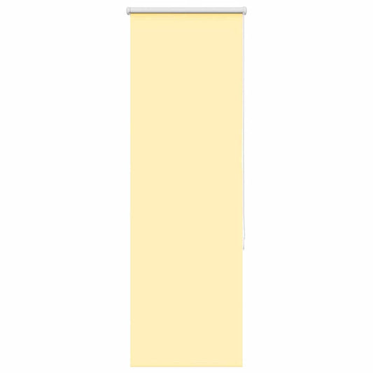 vidaXL Roller Blind Blackout Yellow 40x130 cm Fabric Width 35.7 cm Polyester