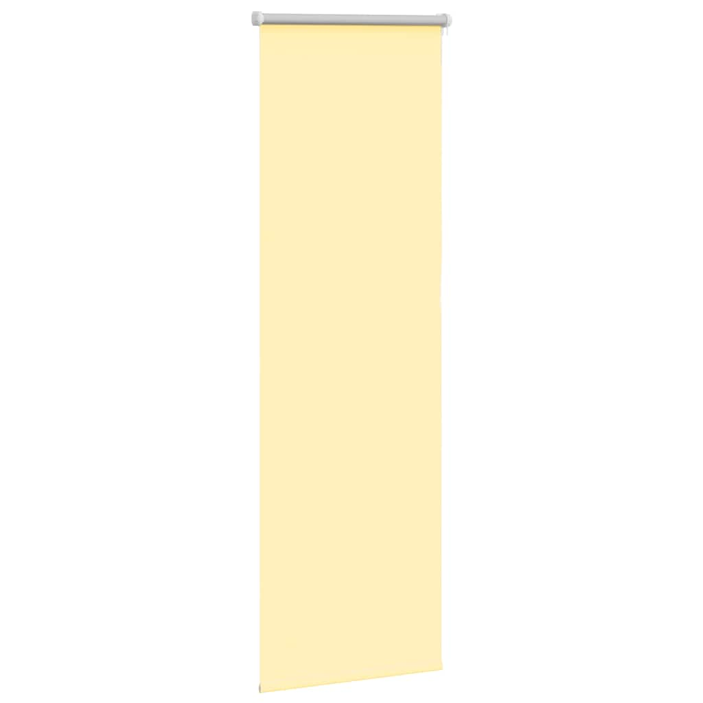 vidaXL Roller Blind Blackout Yellow 40x130 cm Fabric Width 35.7 cm Polyester