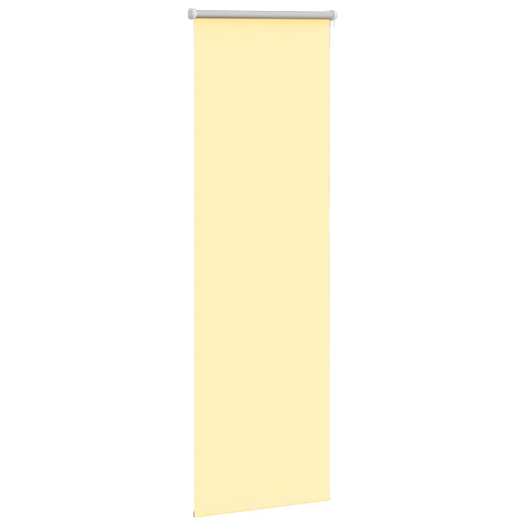 vidaXL Roller Blind Blackout Yellow 45x130 cm Fabric Width 40.7 cm Polyester