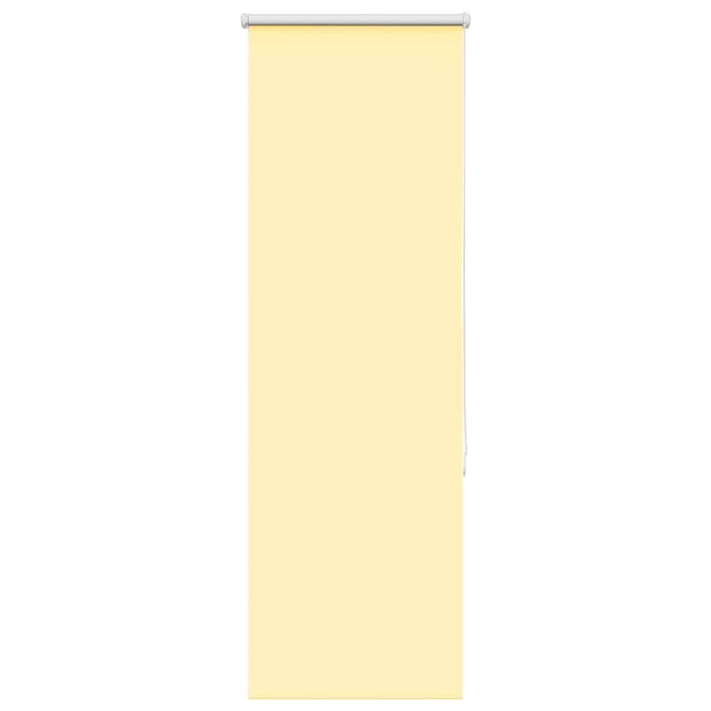 vidaXL Roller Blind Blackout Yellow 50x130 cm Fabric Width 45.7 cm Polyester