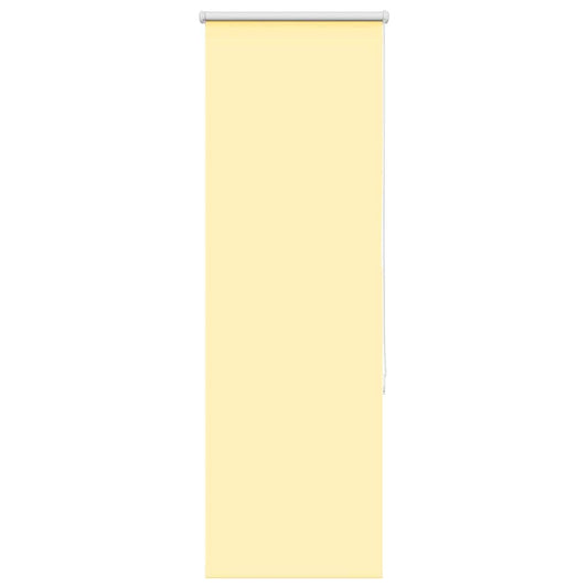 vidaXL Roller Blind Blackout Yellow 50x130 cm Fabric Width 45.7 cm Polyester