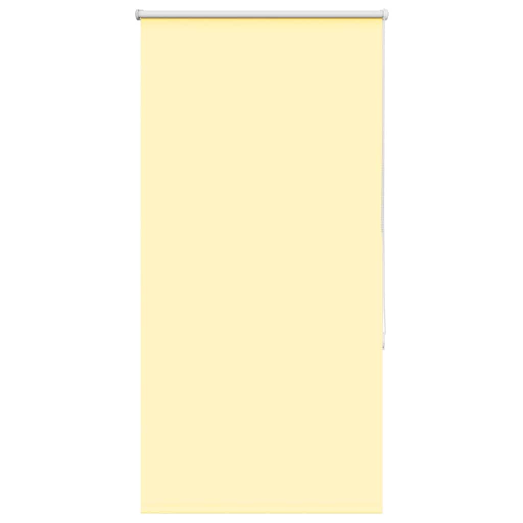 vidaXL Roller Blind Blackout Yellow 65x130 cm Fabric Width 60.7 cm Polyester