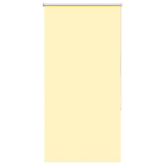 vidaXL Roller Blind Blackout Yellow 65x130 cm Fabric Width 60.7 cm Polyester