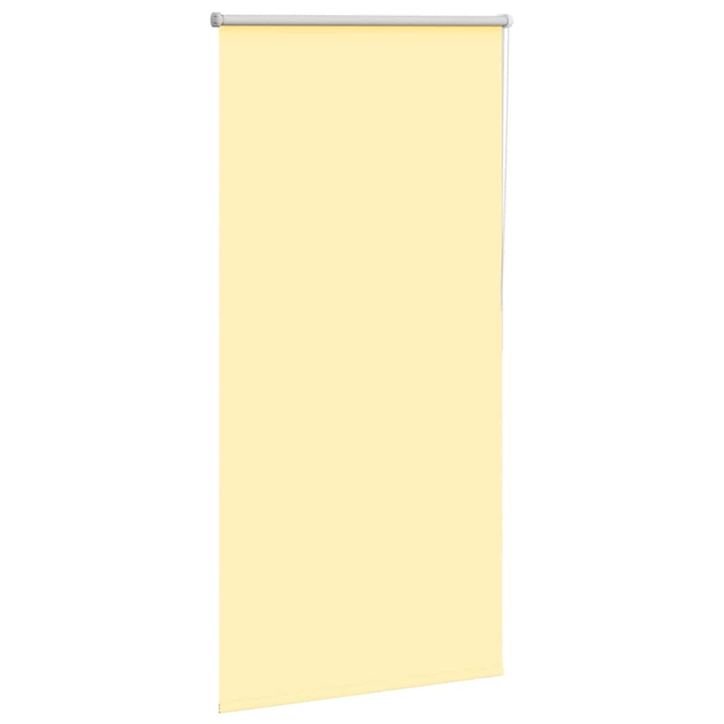 vidaXL Roller Blind Blackout Yellow 65x130 cm Fabric Width 60.7 cm Polyester