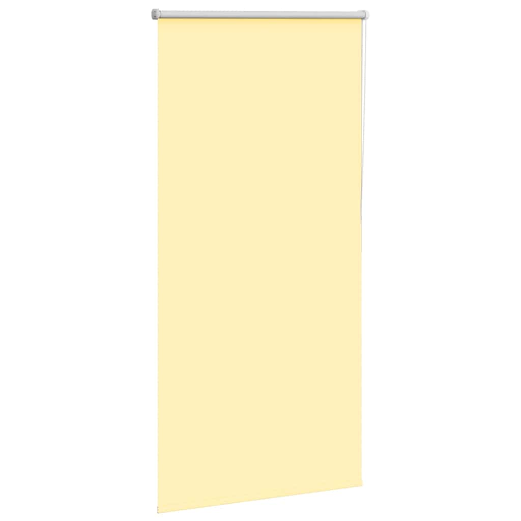 vidaXL Roller Blind Blackout Yellow 70x130 cm Fabric Width 65.7 cm Polyester