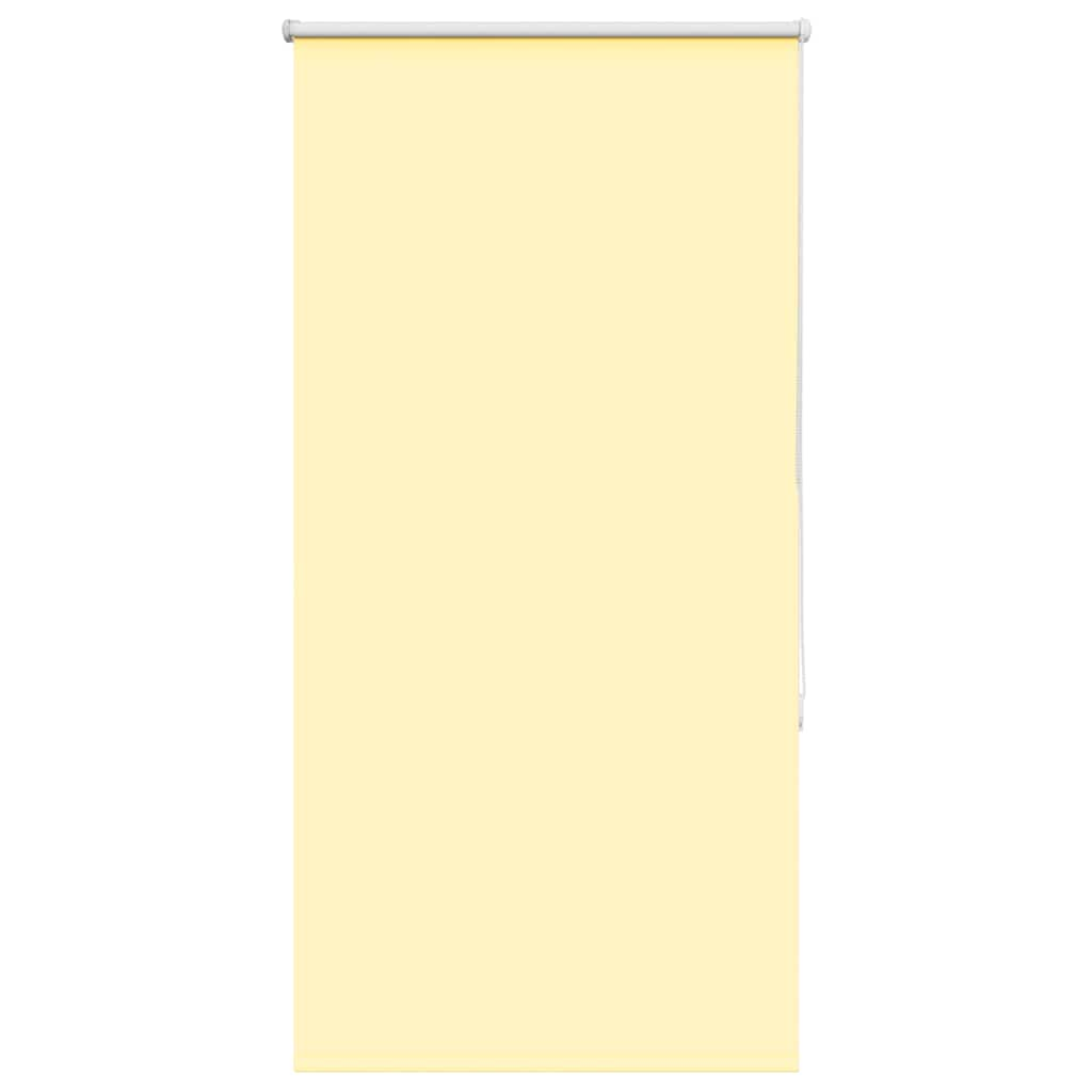 vidaXL Roller Blind Blackout Yellow 80x130 cm Fabric Width 75.7 cm Polyester