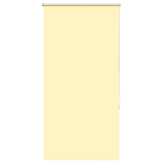 vidaXL Roller Blind Blackout Yellow 80x130 cm Fabric Width 75.7 cm Polyester