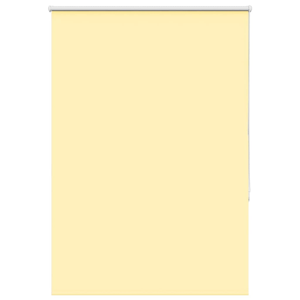 vidaXL Roller Blind Blackout Yellow 90x130 cm Fabric Width 85.7 cm Polyester