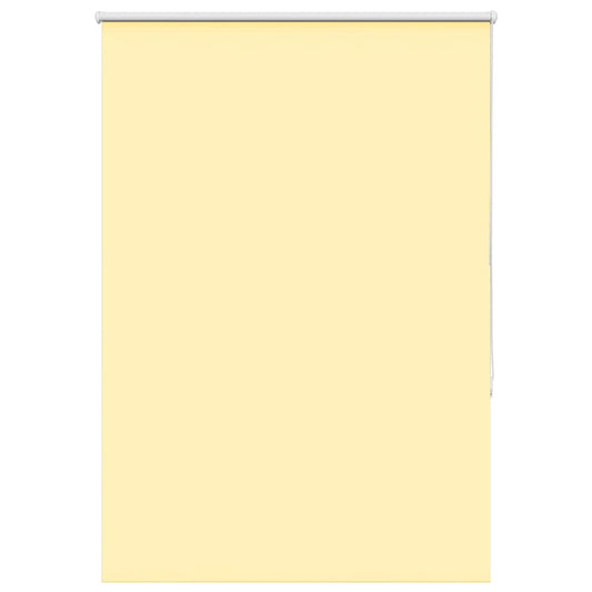 vidaXL Roller Blind Blackout Yellow 100x130 cm Fabric Width 95.7 cm Polyester