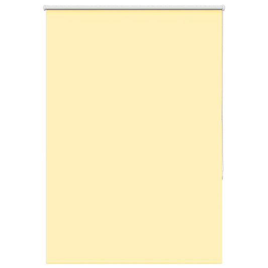 vidaXL Roller Blind Blackout Yellow 110x130 cm Fabric Width 105.7 cm Polyester