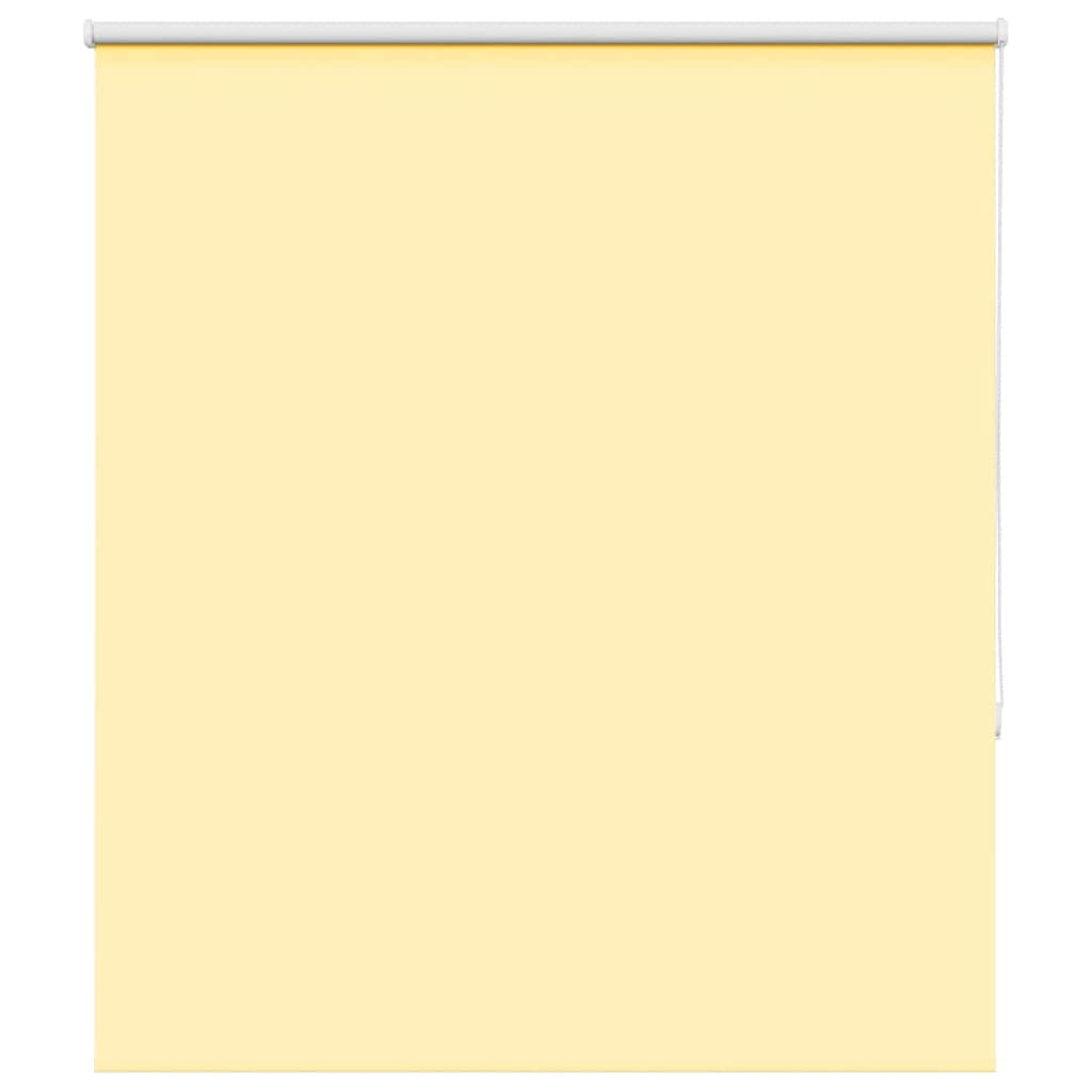 vidaXL Roller Blind Blackout Yellow 120x130 cm Fabric Width 116.6 cm Polyester