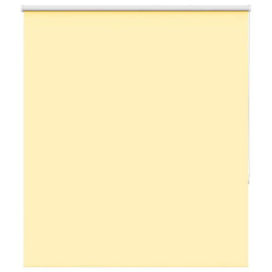 vidaXL Roller Blind Blackout Yellow 135x130 cm Fabric Width 131.6 cm Polyester