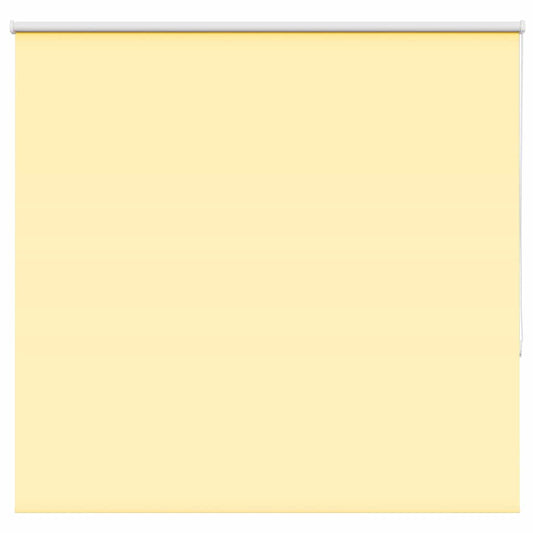 vidaXL Roller Blind Blackout Yellow 145x130 cm Fabric Width 141.6 cm Polyester