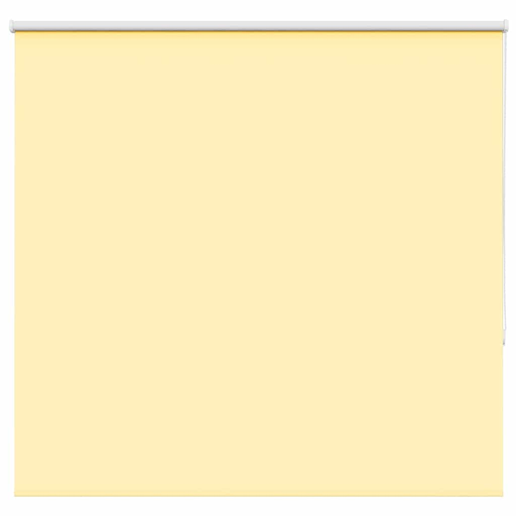 vidaXL Roller Blind Blackout Yellow 150x130 cm Fabric Width 146.6 cm Polyester