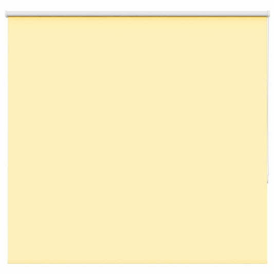 vidaXL Roller Blind Blackout Yellow 150x130 cm Fabric Width 146.6 cm Polyester