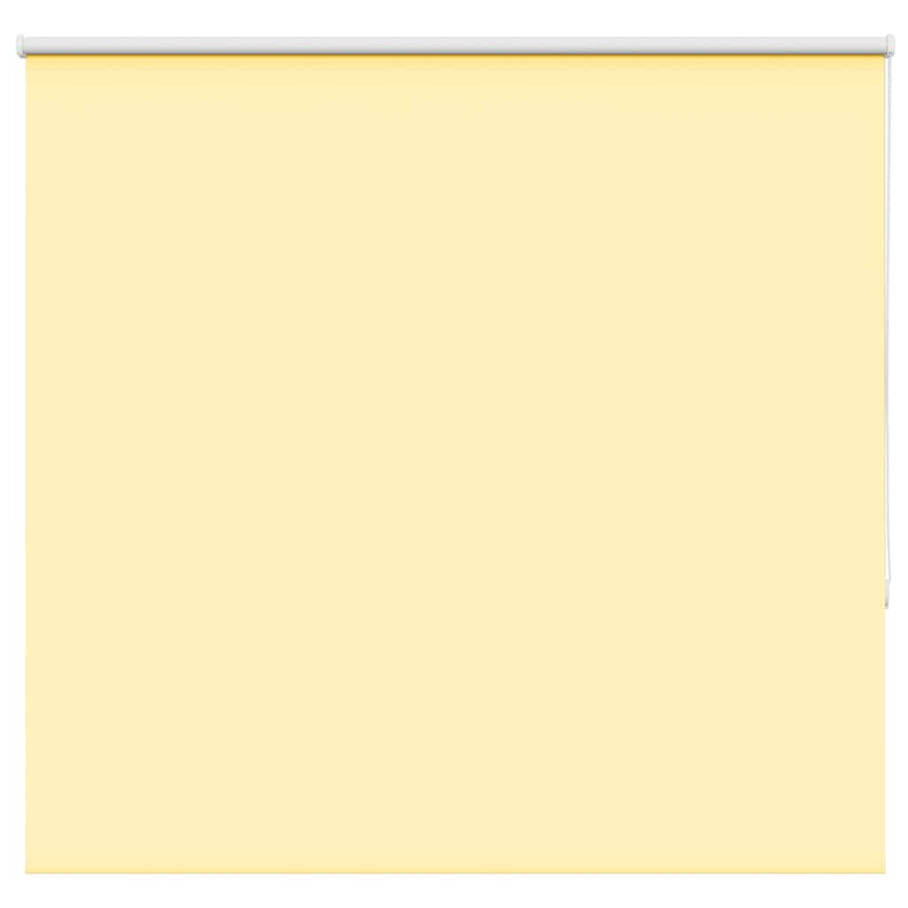 vidaXL Roller Blind Blackout Yellow 155x130 cm Fabric Width 151.6 cm Polyester