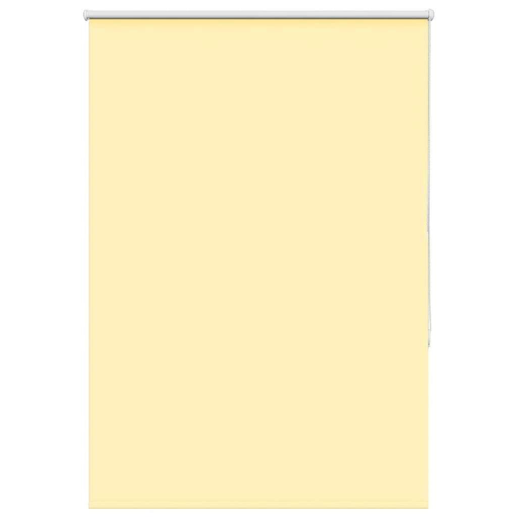 vidaXL Roller Blind Blackout Yellow 105x150 cm Fabric Width 100.7 cm Polyester