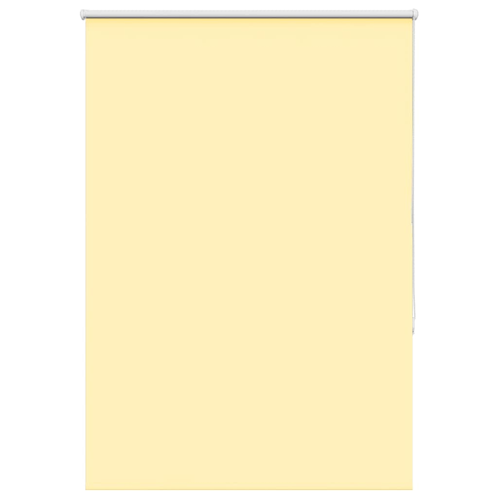 vidaXL Roller Blind Blackout Yellow 110x150 cm Fabric Width 105.7 cm Polyester