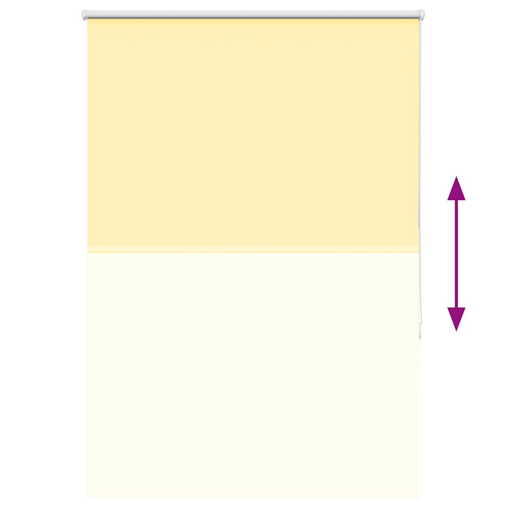Roller Blind Blackout Yellow 90x175 cm Fabric Width 85.7 cm Polyester