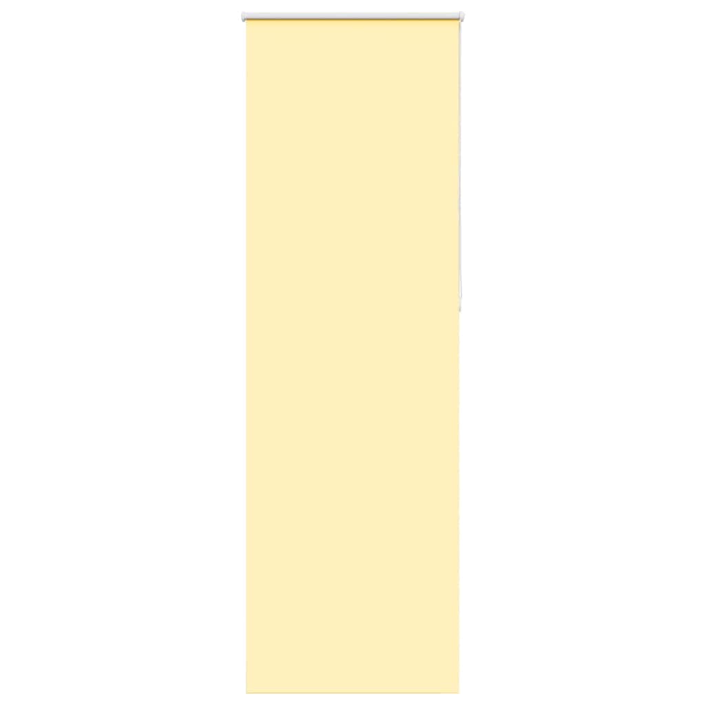 Roller Blind Blackout Yellow 65x210 cm Fabric Width 60.7 cm Polyester