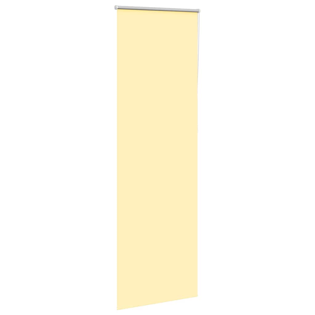Roller Blind Blackout Yellow 65x210 cm Fabric Width 60.7 cm Polyester