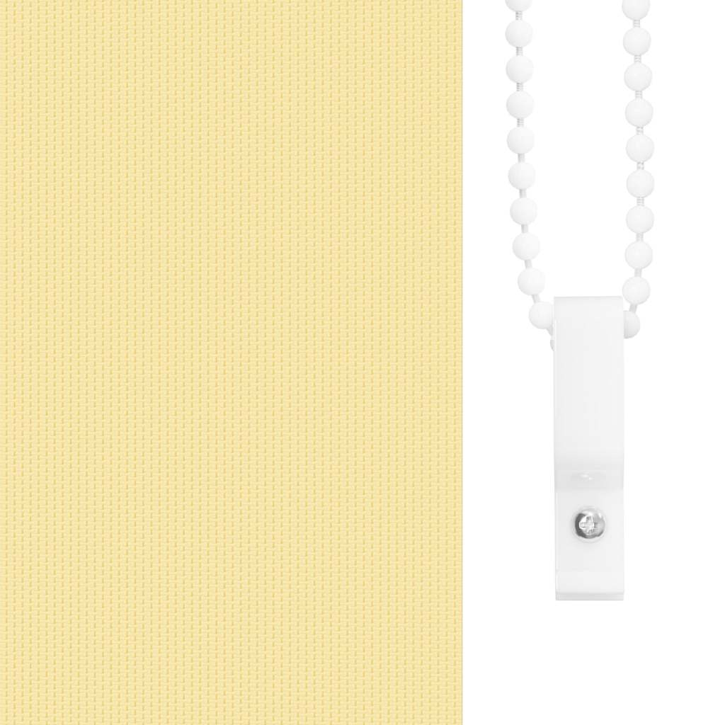 Roller Blind Blackout Yellow 65x210 cm Fabric Width 60.7 cm Polyester