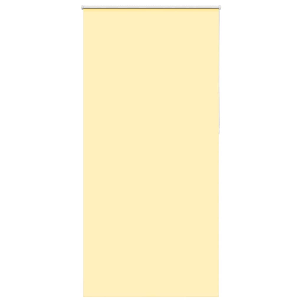 Roller Blind Blackout Yellow 115x210 cm Fabric Width 110.7 cm Polyester