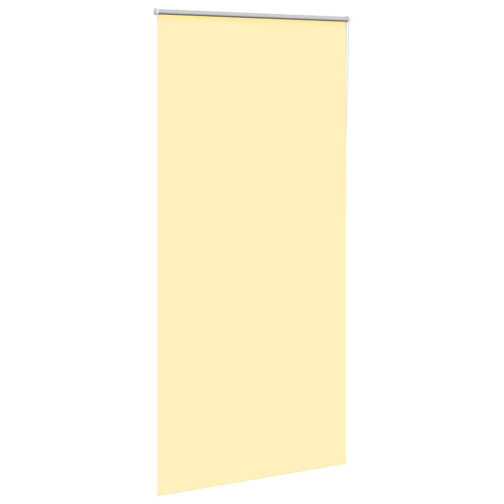 Roller Blind Blackout Yellow 115x210 cm Fabric Width 110.7 cm Polyester