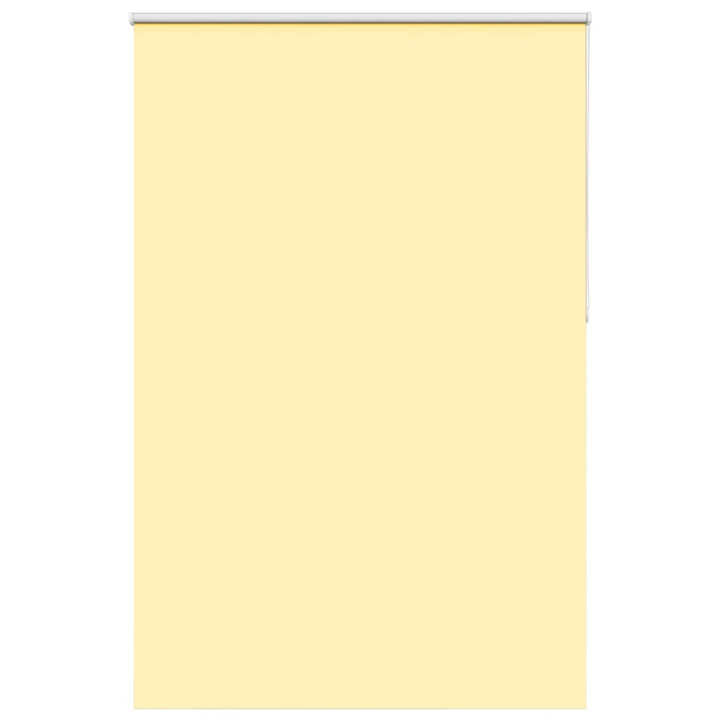 vidaXL Roller Blind Blackout Yellow 150x210 cm Fabric Width 146.6 cm Polyester