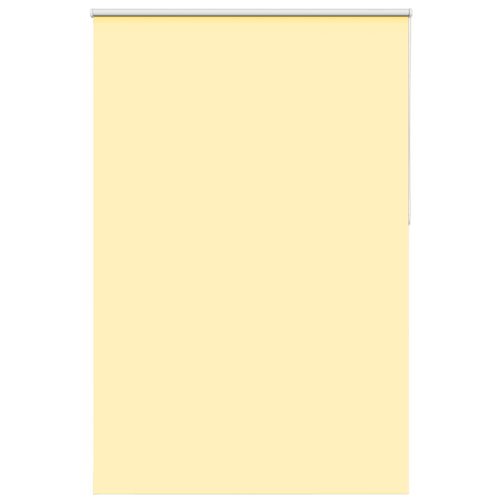 vidaXL Roller Blind Blackout Yellow 160x210 cm Fabric Width 156.6 cm Polyester