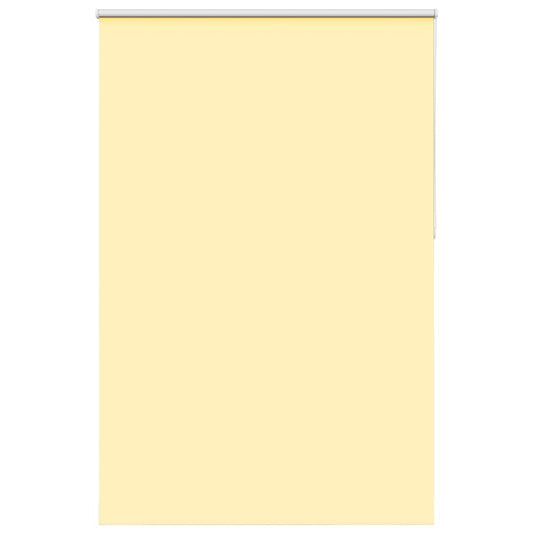 vidaXL Roller Blind Blackout Yellow 160x210 cm Fabric Width 156.6 cm Polyester