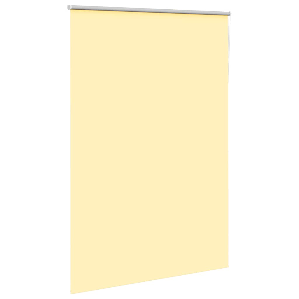 vidaXL Roller Blind Blackout Yellow 165x210 cm Fabric Width 161.6 cm Polyester