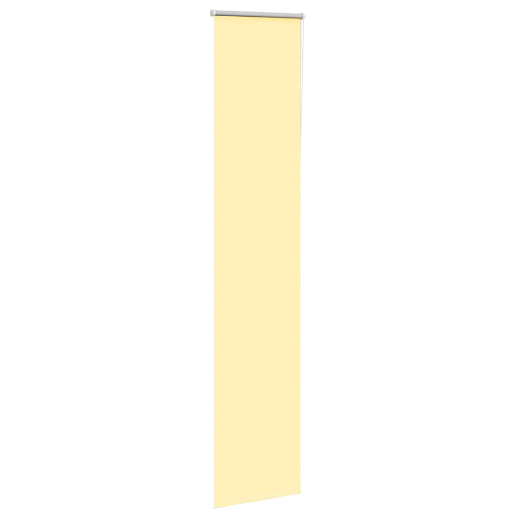 vidaXL Roller Blind Blackout Yellow 40x230 cm Fabric Width 35.7 cm Polyester