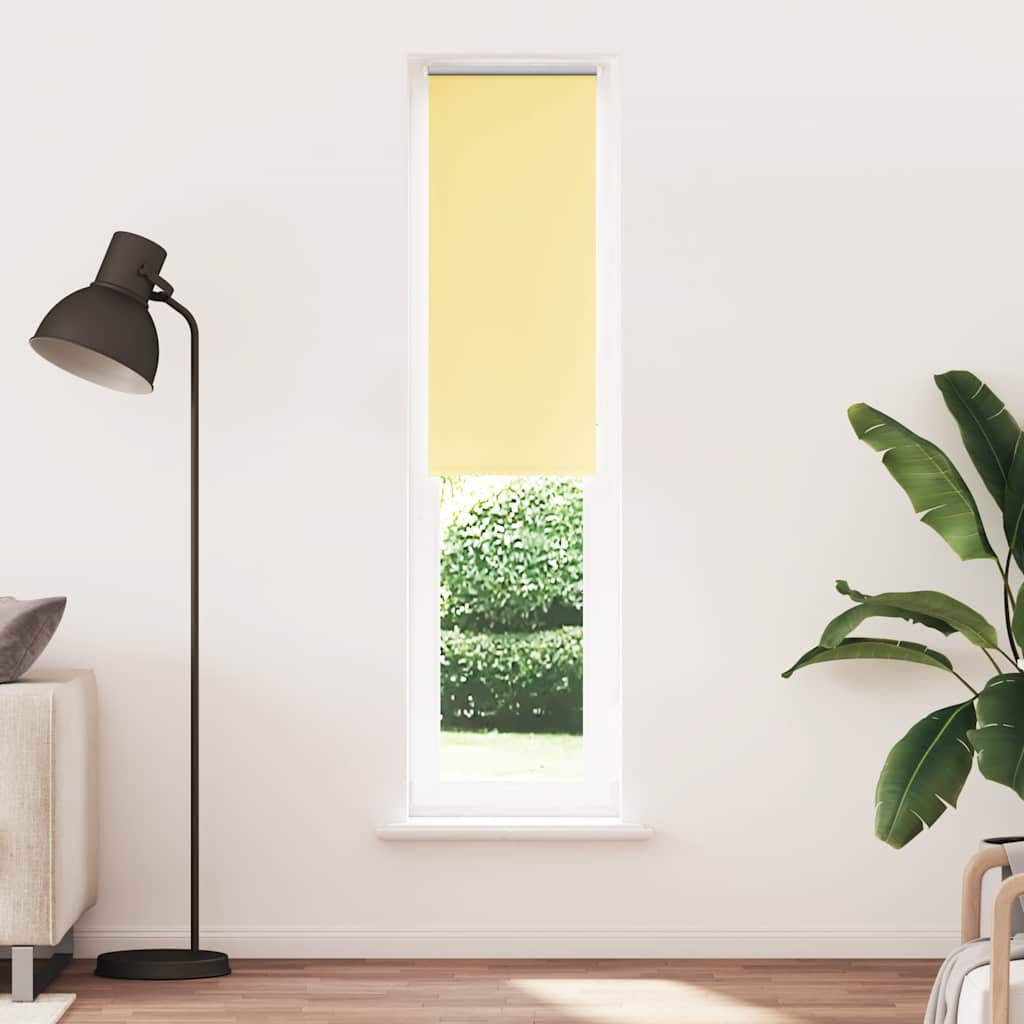 vidaXL Roller Blind Blackout Yellow 50x230 cm Fabric Width 45.7 cm Polyester