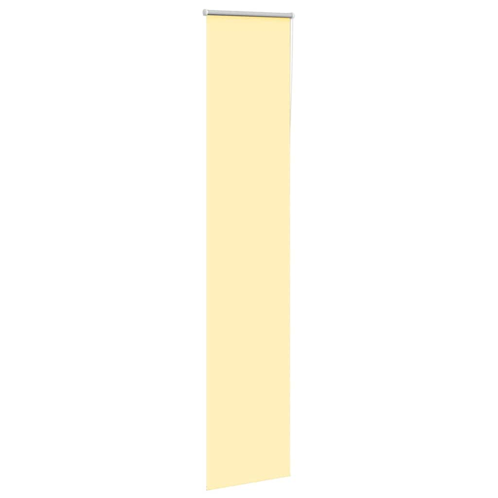 vidaXL Roller Blind Blackout Yellow 50x230 cm Fabric Width 45.7 cm Polyester