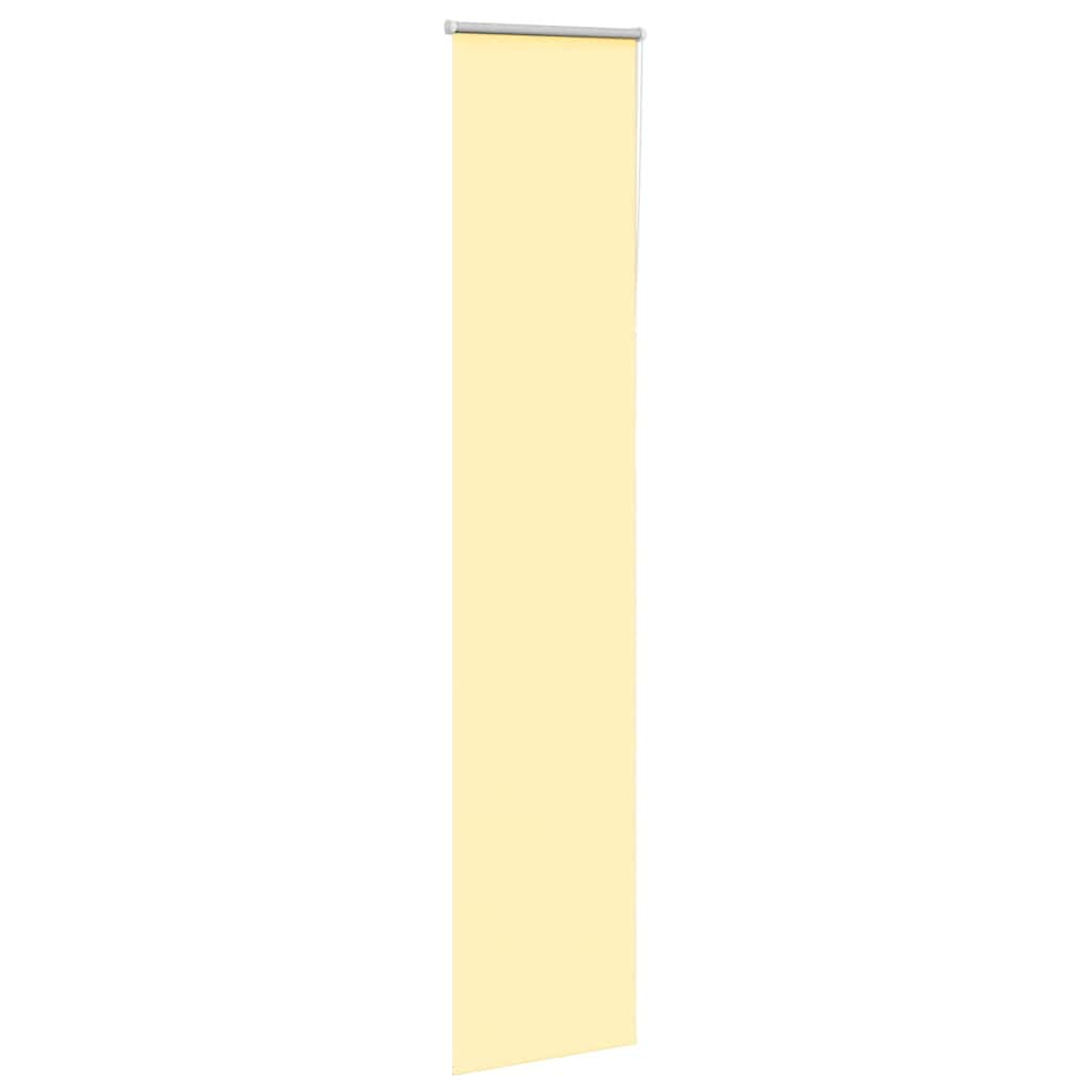 vidaXL Roller Blind Blackout Yellow 60x230 cm Fabric Width 55.7 cm Polyester