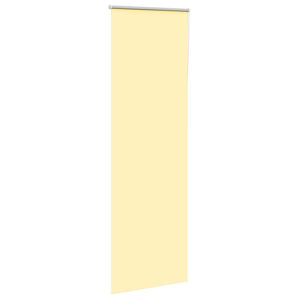 vidaXL Roller Blind Blackout Yellow 70x230 cm Fabric Width 65.7 cm Polyester