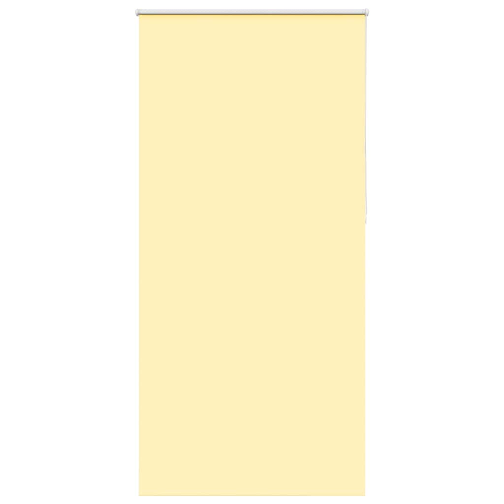 vidaXL Roller Blind Blackout Yellow 90x230 cm Fabric Width 85.7 cm Polyester