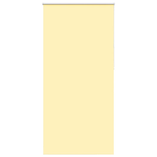 vidaXL Roller Blind Blackout Yellow 90x230 cm Fabric Width 85.7 cm Polyester