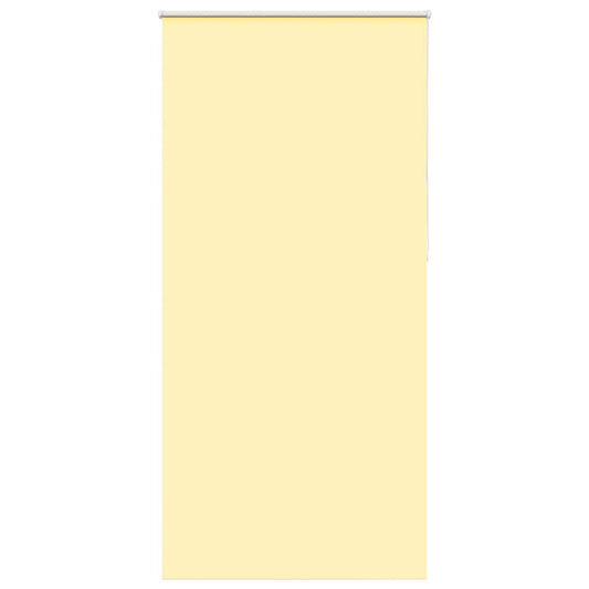 vidaXL Roller Blind Blackout Yellow 105x230 cm Fabric Width 100.7 cm Polyester