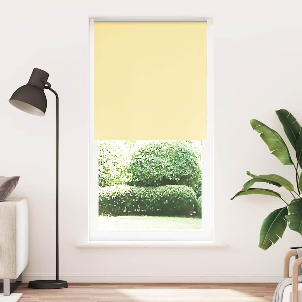 vidaXL Roller Blind Blackout Yellow 105x230 cm Fabric Width 100.7 cm Polyester