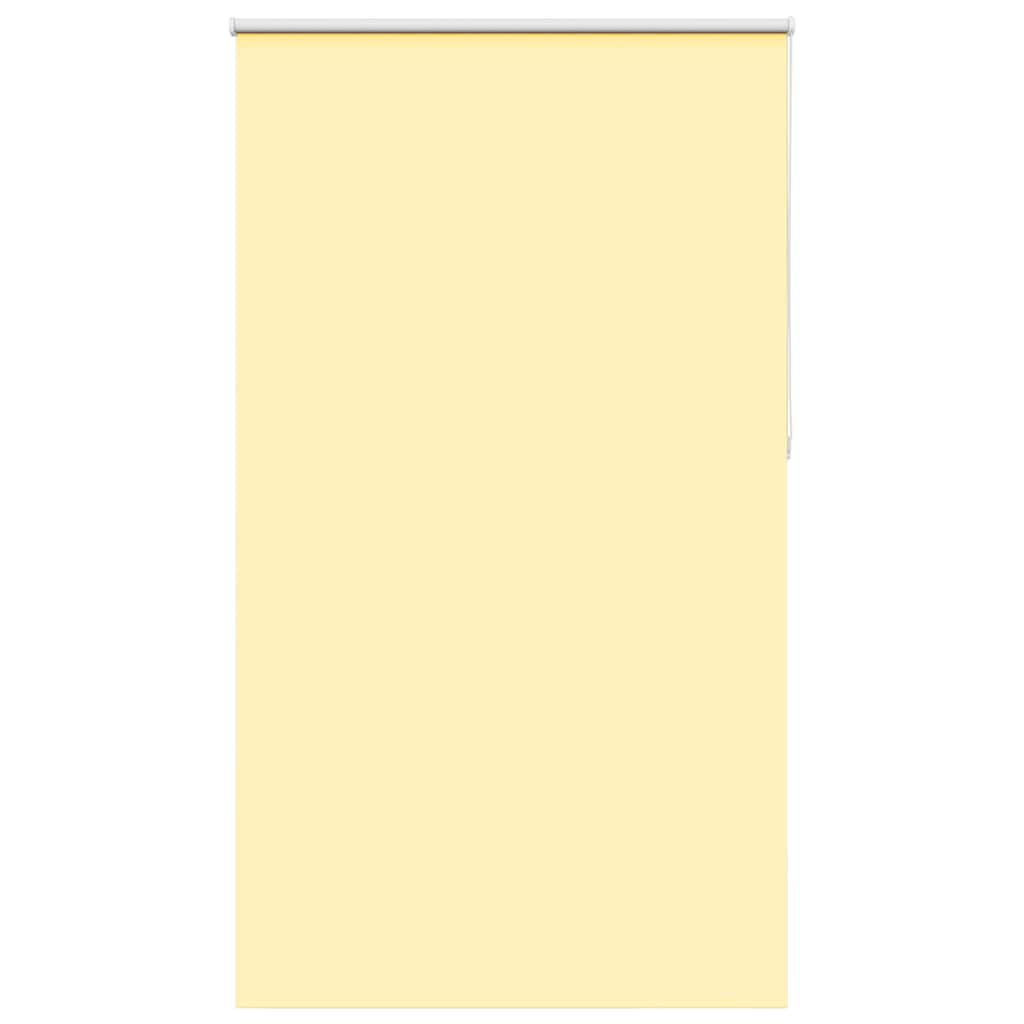 vidaXL Roller Blind Blackout Yellow 125x230 cm Fabric Width 121.6 cm Polyester