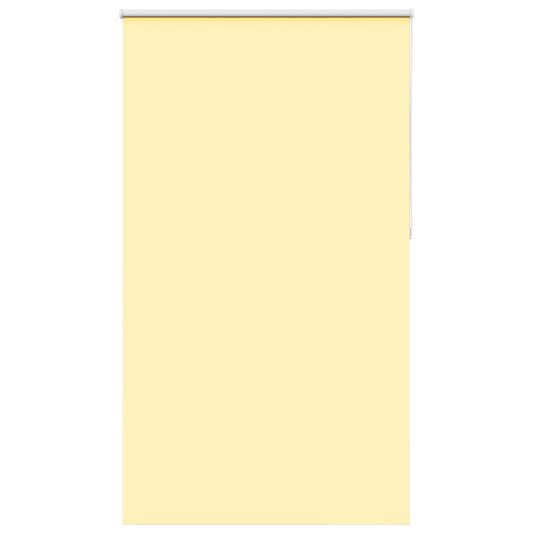 vidaXL Roller Blind Blackout Yellow 125x230 cm Fabric Width 121.6 cm Polyester